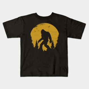 Bigfoot Sunset Kids T-Shirt